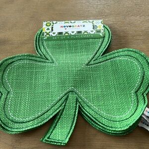 St Patrick’s Day Shamrock placemats set of 4 Novogratz